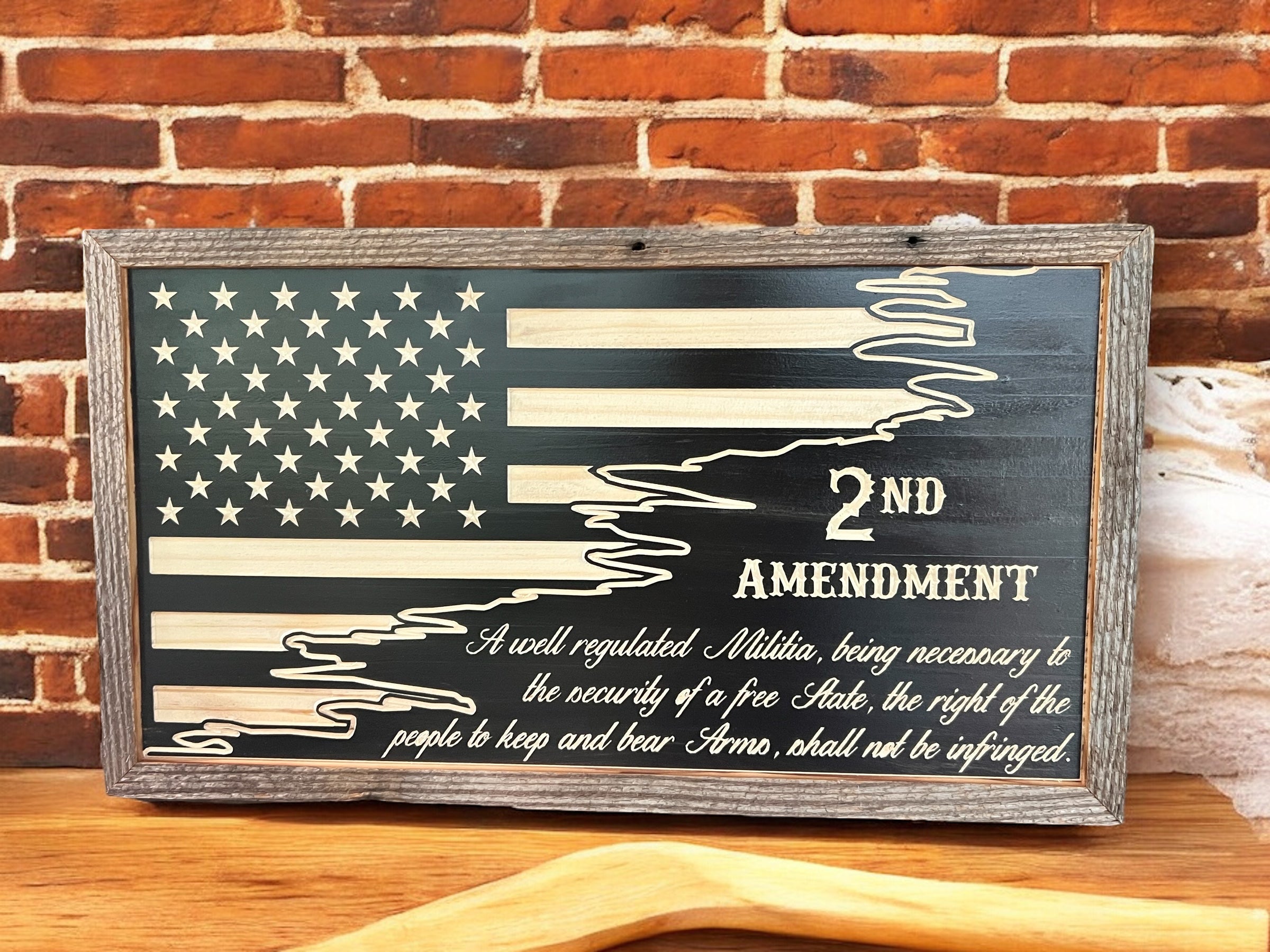 2nd Amendment Ripped Flag