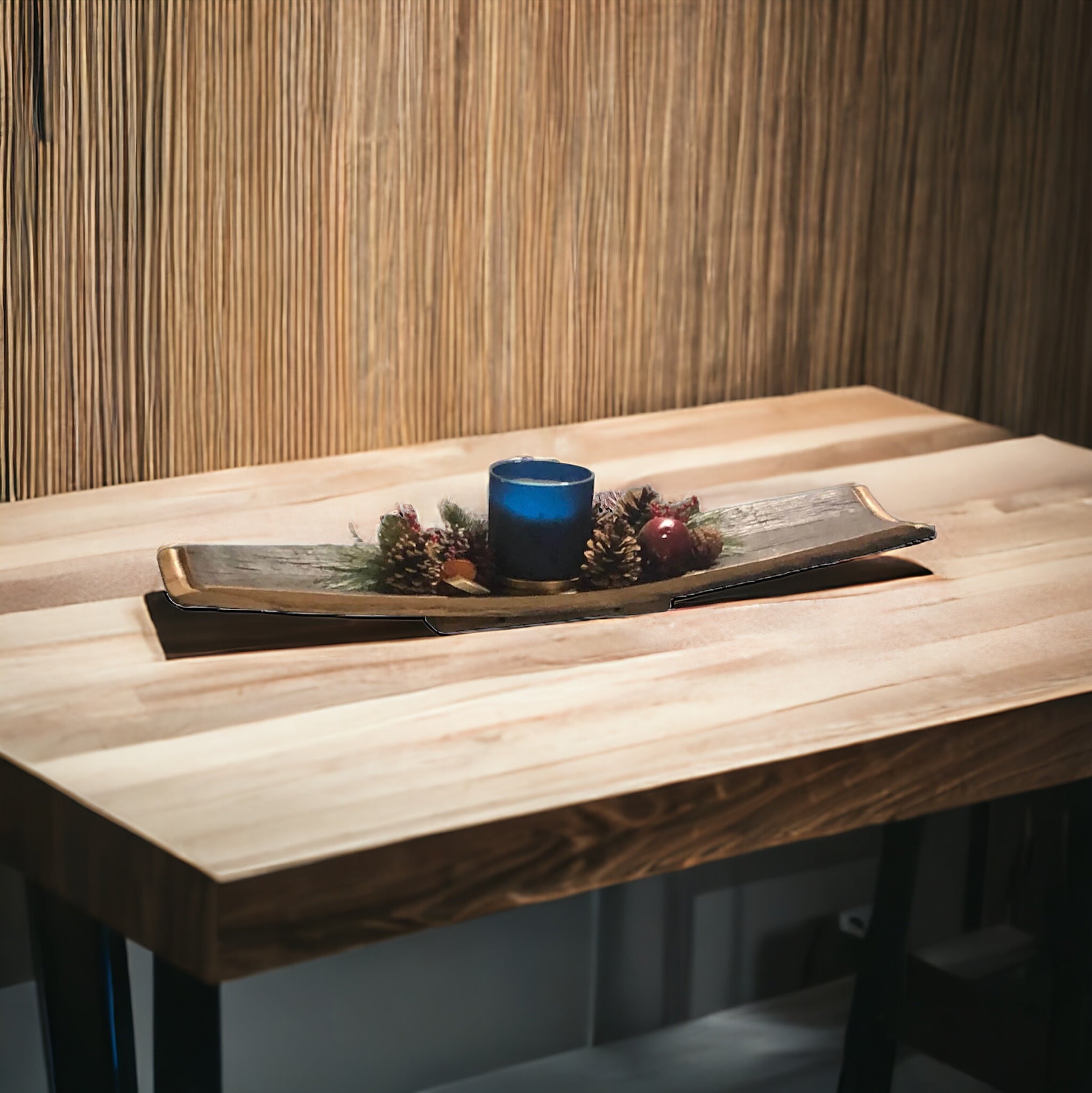 Whiskey Barrel Centerpiece