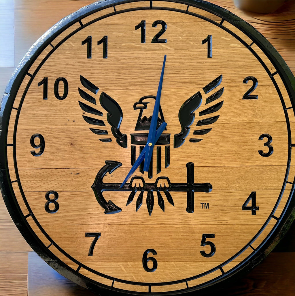 Barrel Lid Clock