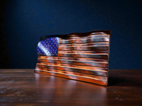 Carved Wavy Flag