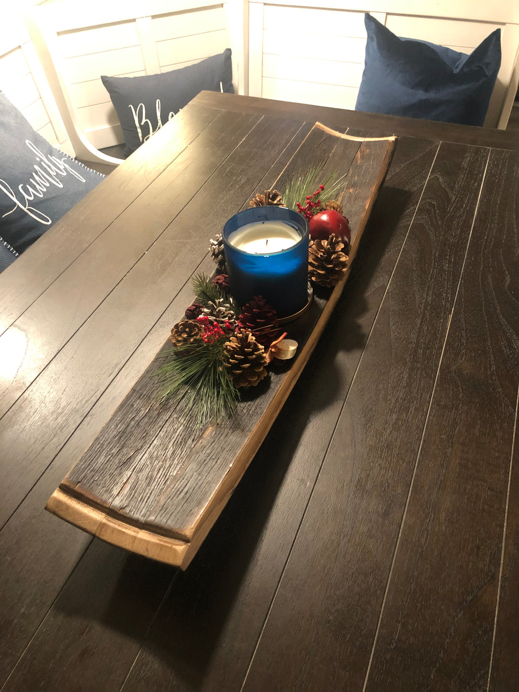 Whiskey Barrel Centerpiece