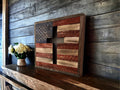 Rustic Wooden Flag Cross